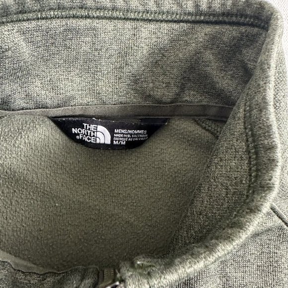 The North Face Half Zip Pullover Softshell Lined Jacket Men's Size Medium Green - Picture 6 of 8